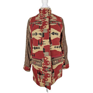 Tasha Polizzi The Meadow Jacket Fleece Size S Faux Suede Aztec Western